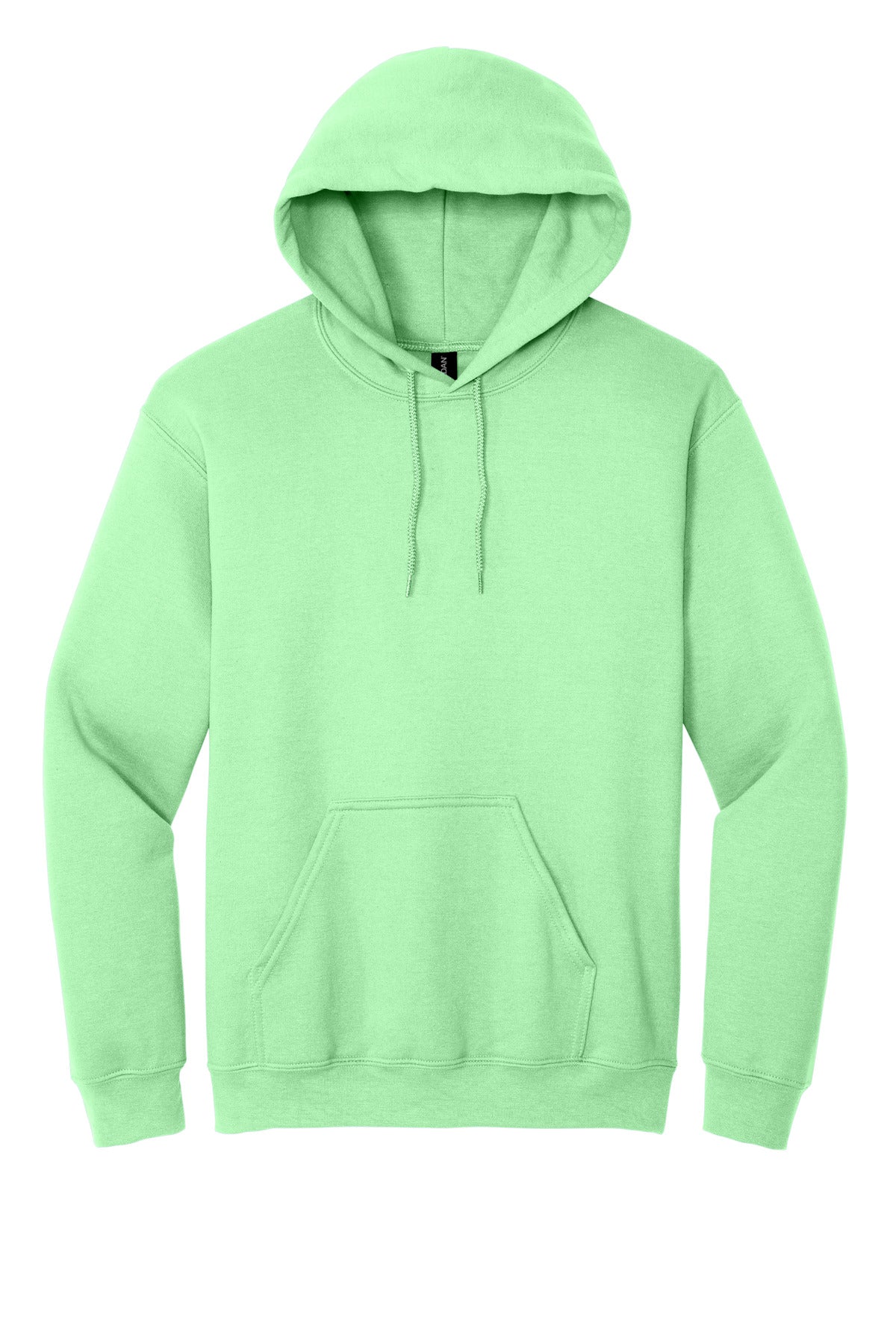 Front View of MintGreen Gildan - Heavy Blend Hooded Sweatshirt. 18500