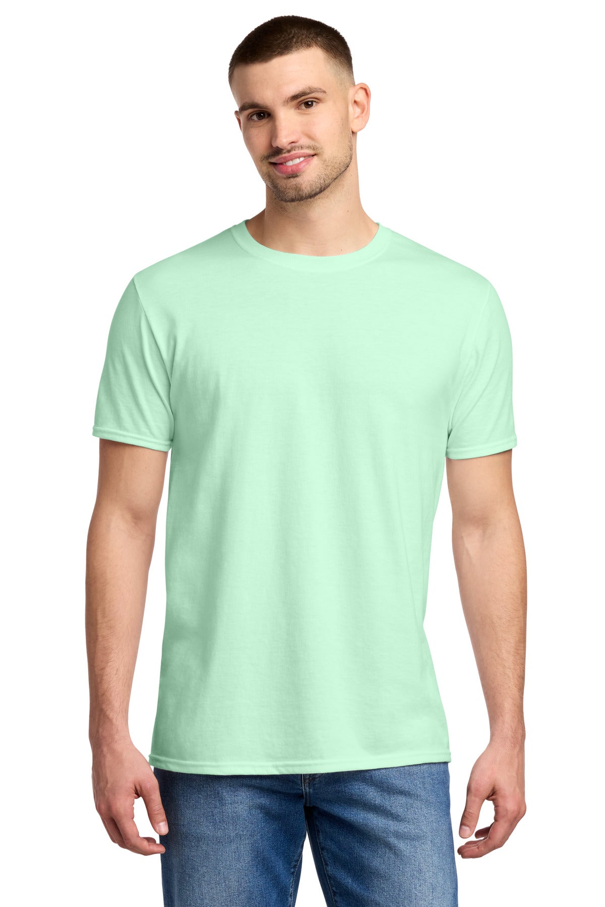 Front View of MintToBe Jerzees Premium Blend Ring Spun T-Shirt 560M