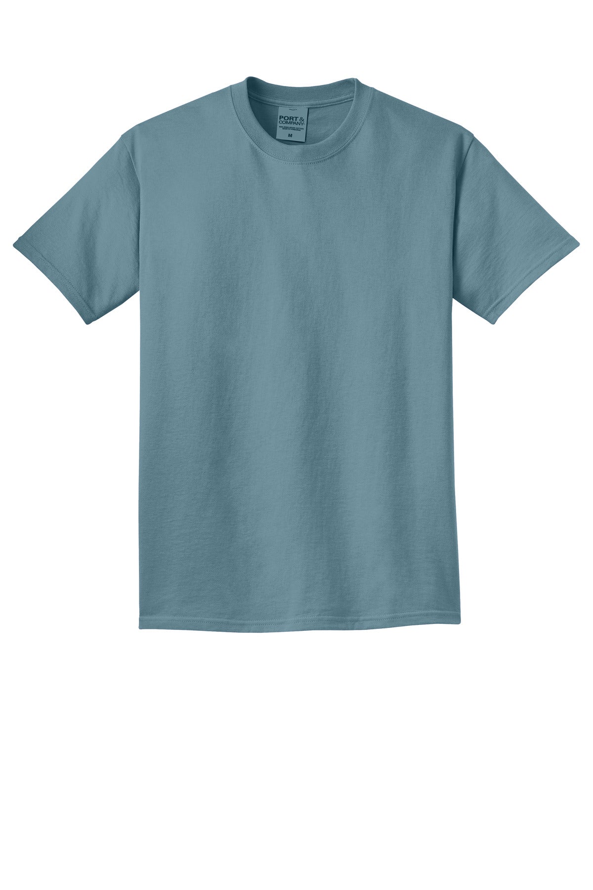 Front View of Mist Port & Co Beach Wash Garment-Dyed Tee. PC099