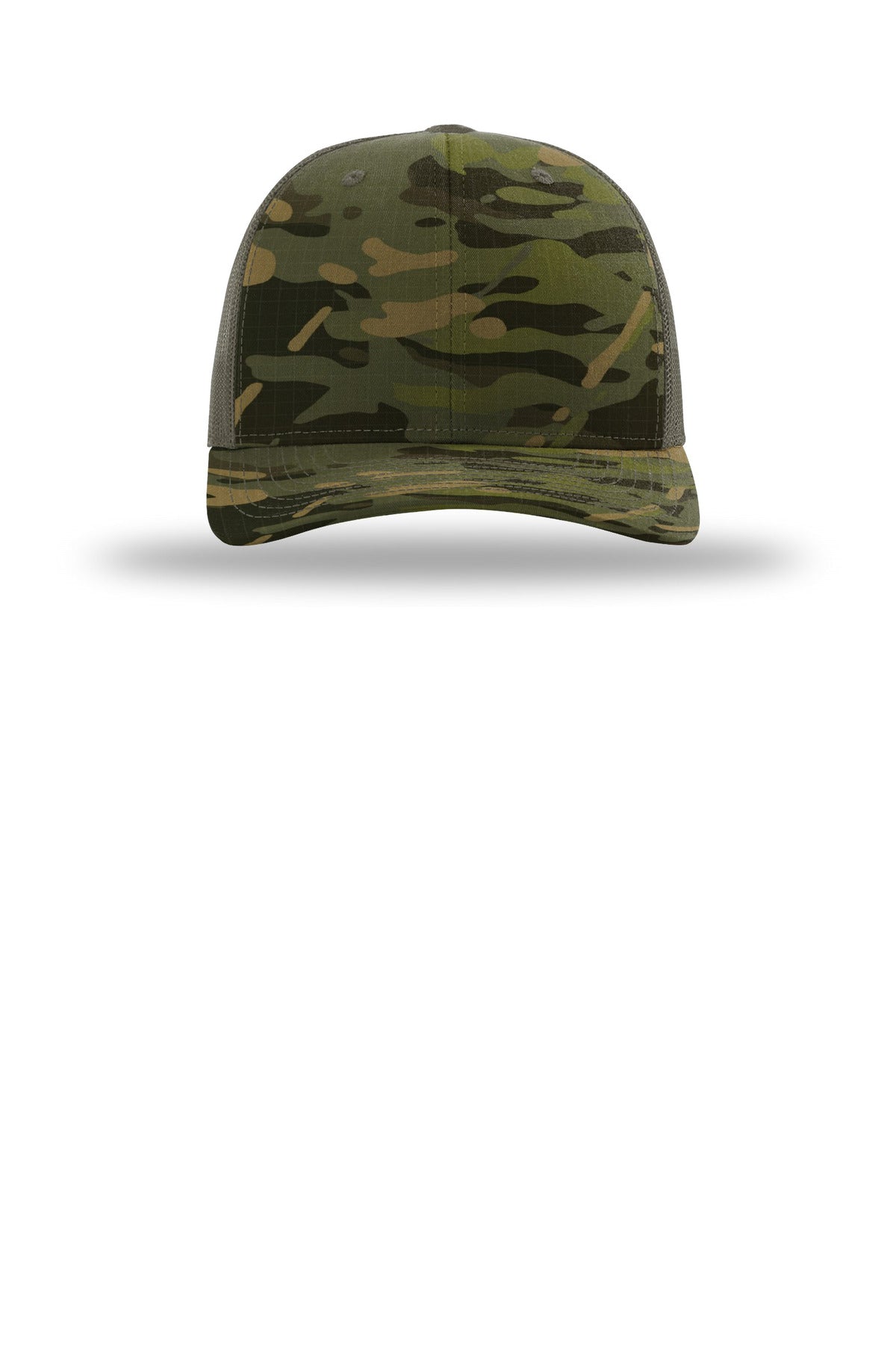 Front View of MltcTrp/Ld Richardson Printed Tactical Trucker 112PT
