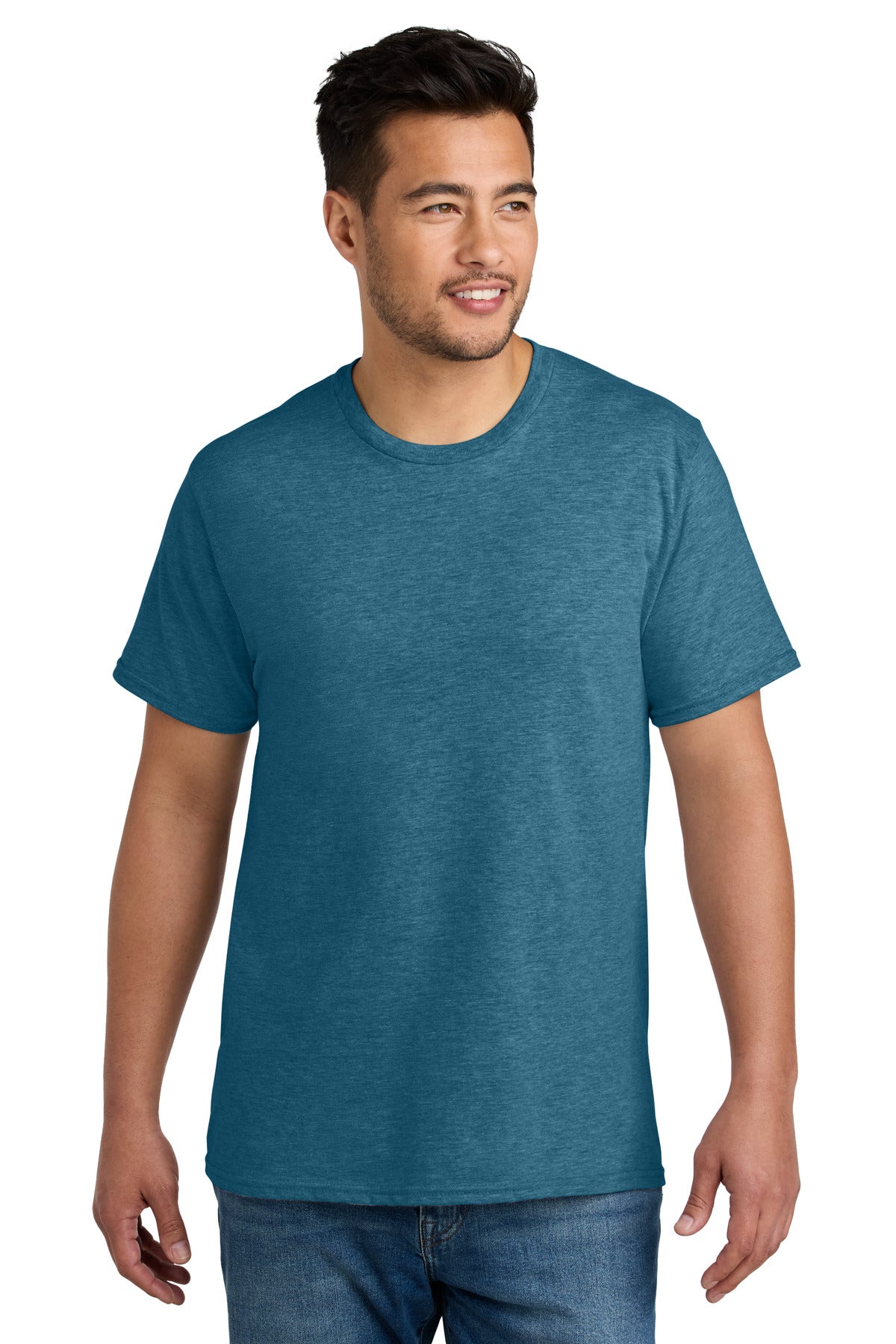 Front View of MntainBlHt Port & Co CVC Tee PC340