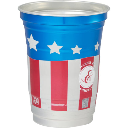 Front View of Multi Top Cup America 250th Aluminum Cup 16oz