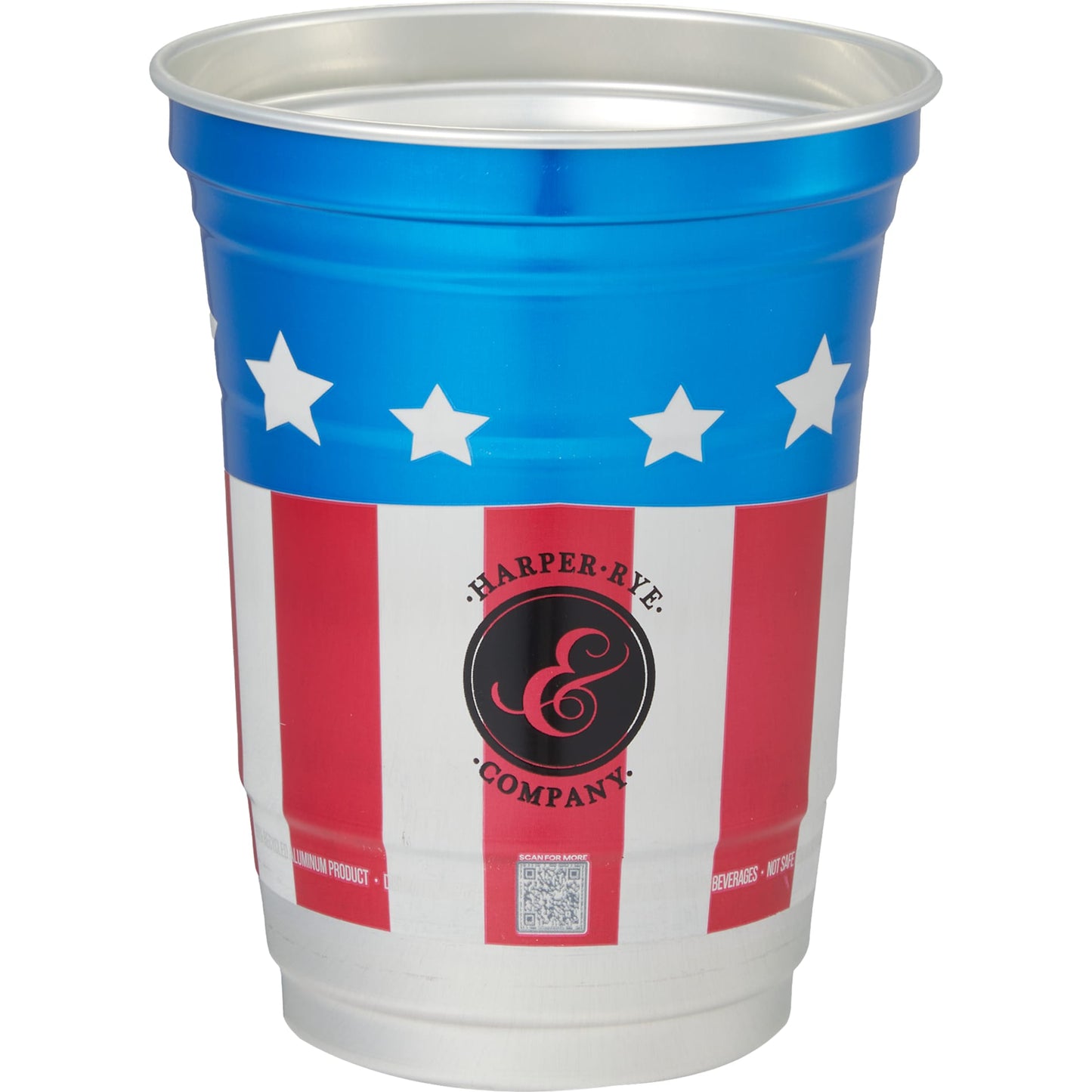 Front View of Multi Top Cup America 250th Aluminum Cup 16oz