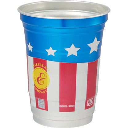 Front View of Multi Top Cup America 250th Aluminum Cup 16oz