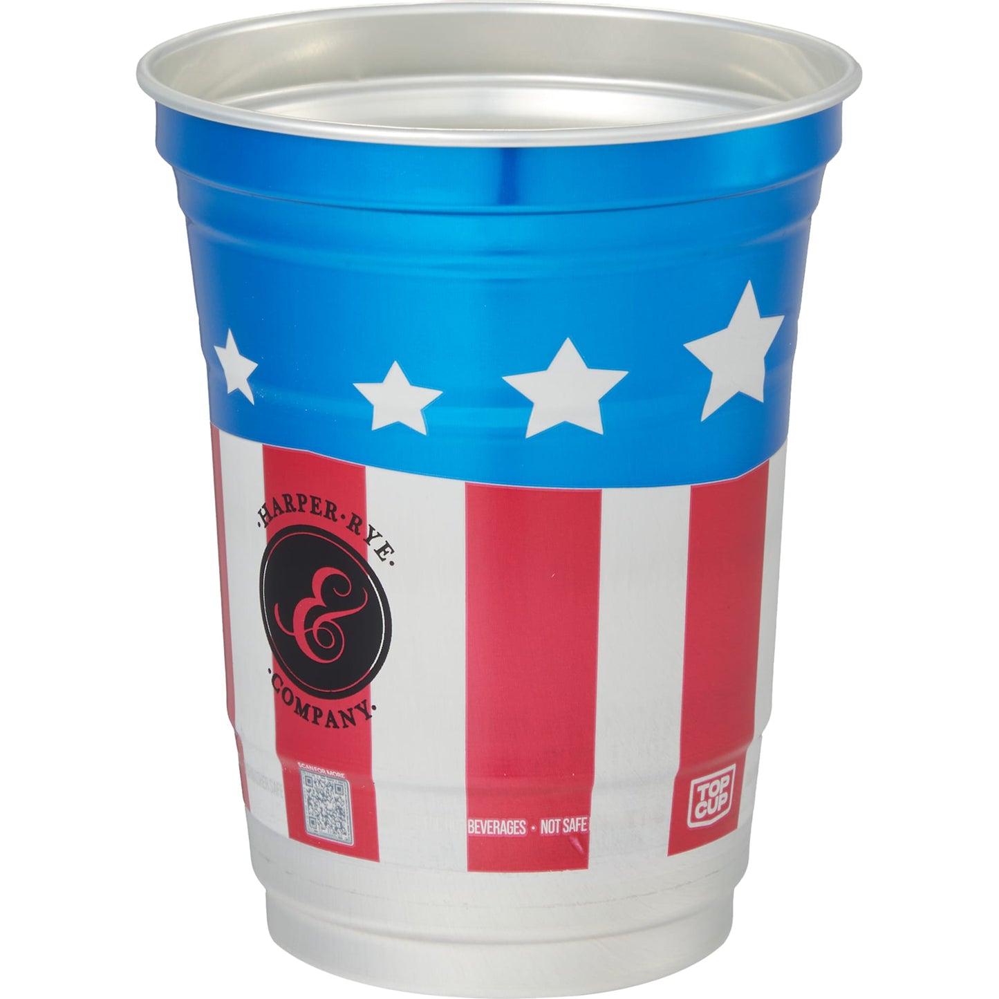 Front View of Multi Top Cup America 250th Aluminum Cup 16oz
