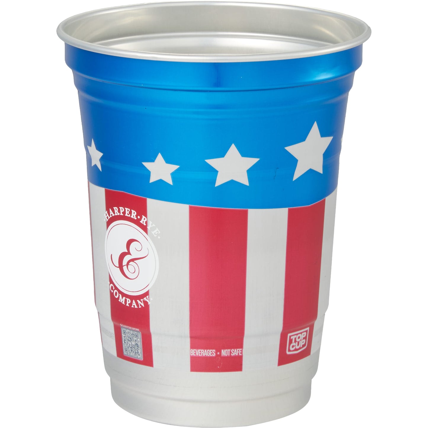 Front View of Multi Top Cup America 250th Aluminum Cup 16oz