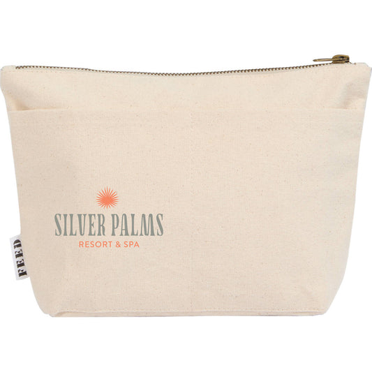 Front View of Natural FEED Organic Cotton Pouch