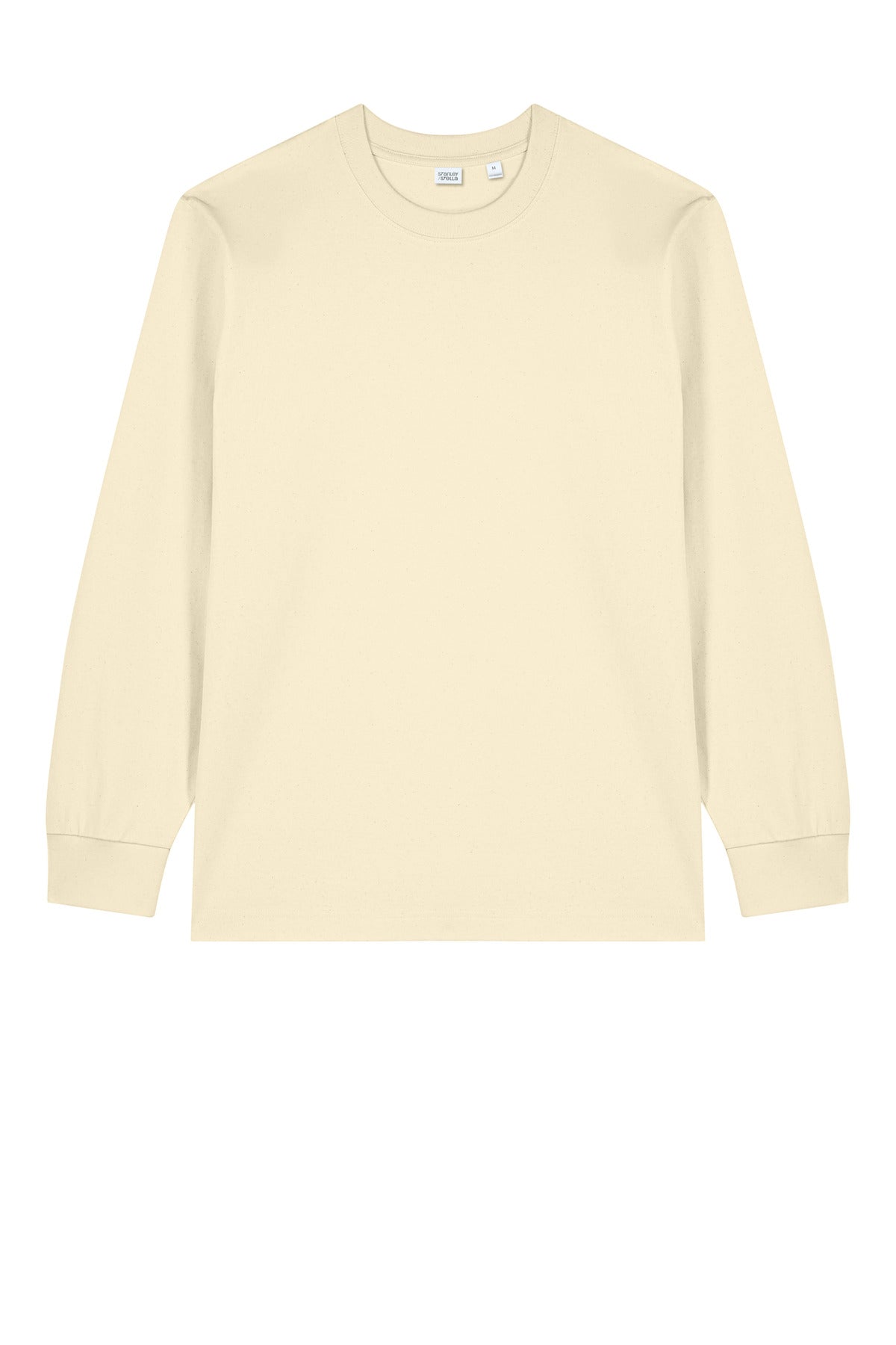 Front View of NaturalRaw Stanley/Stella Unisex Freestyler Heavyweight Long Sleeve Tee SXU023
