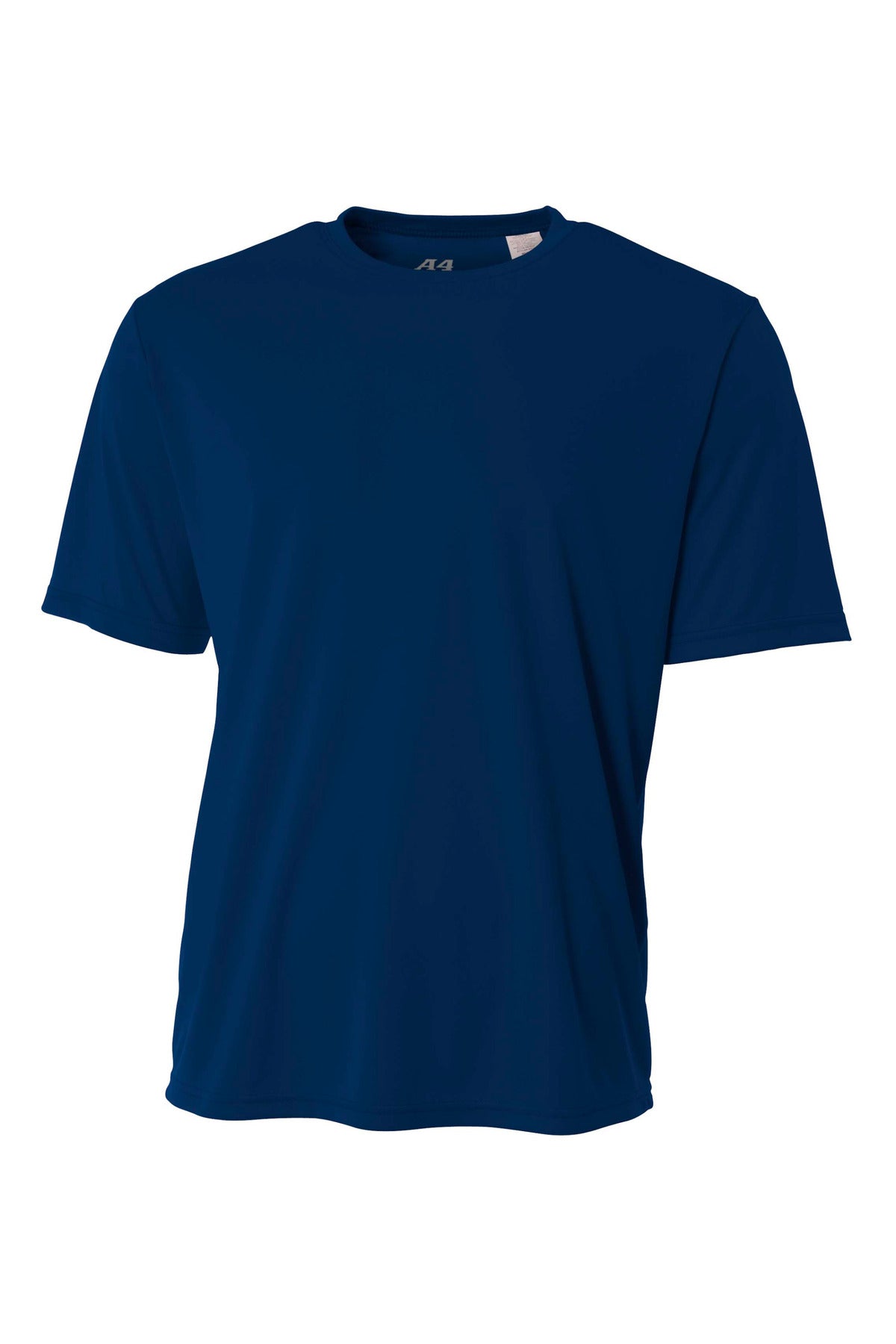 Front View of Navy A4 Sprint Performance Tee A4N3402