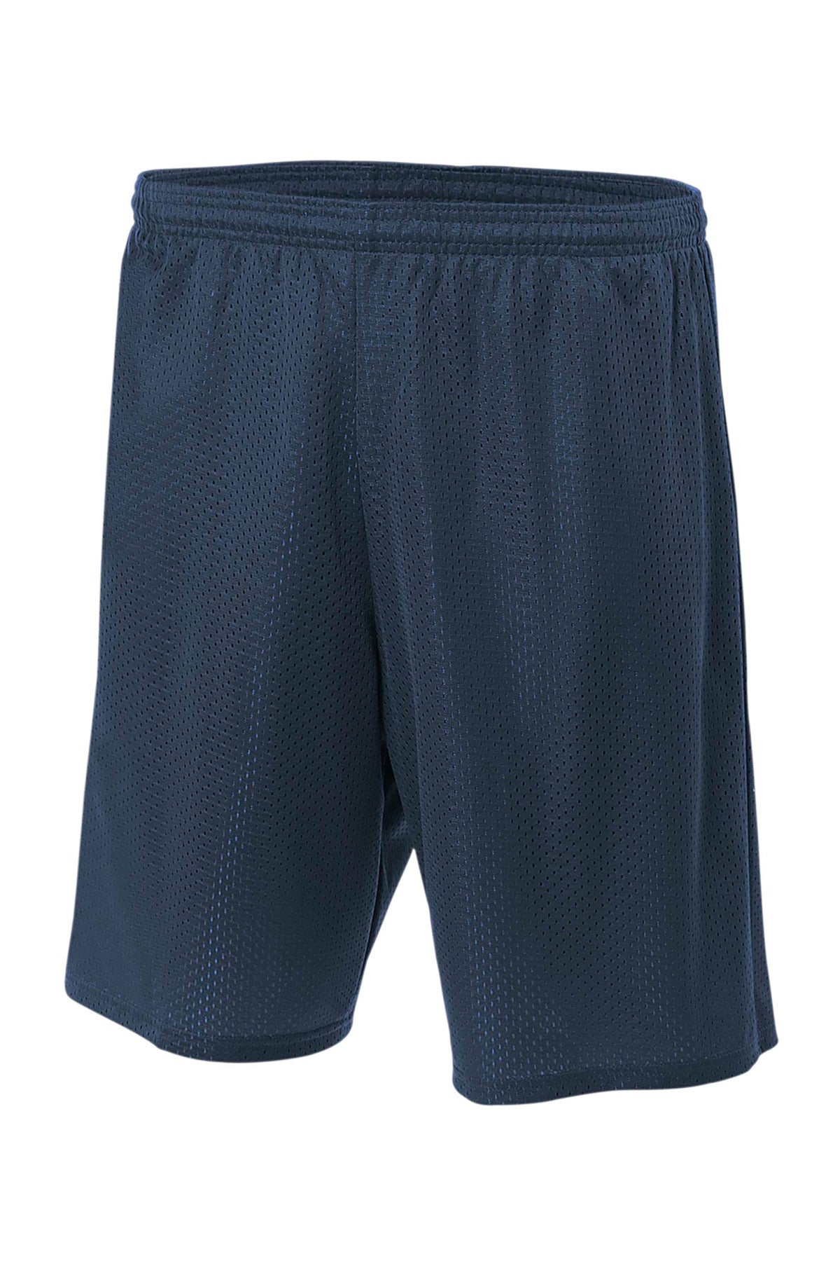 Front View of Navy A4 Youth Sprint 6" Mesh Short A4NB5301
