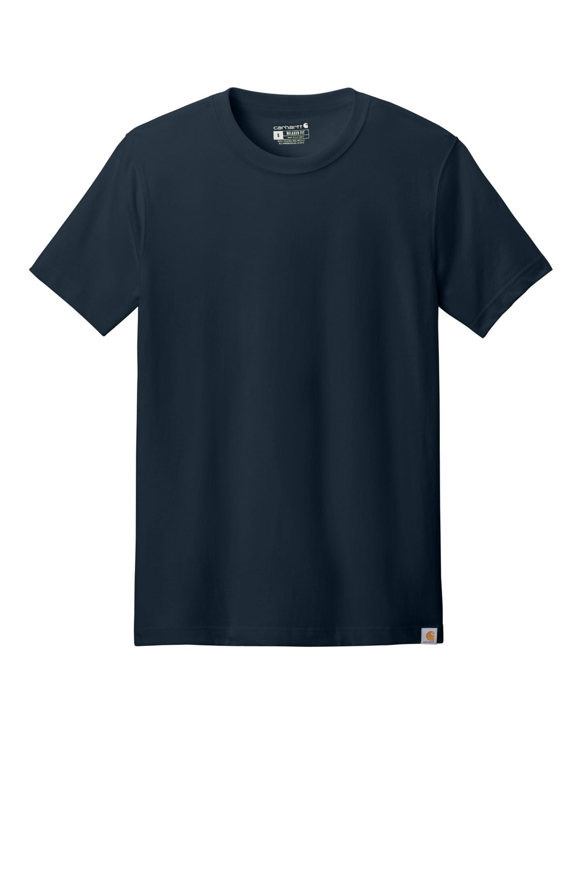 Front View of Navy Carhartt Short Sleeve T-Shirt CT106020