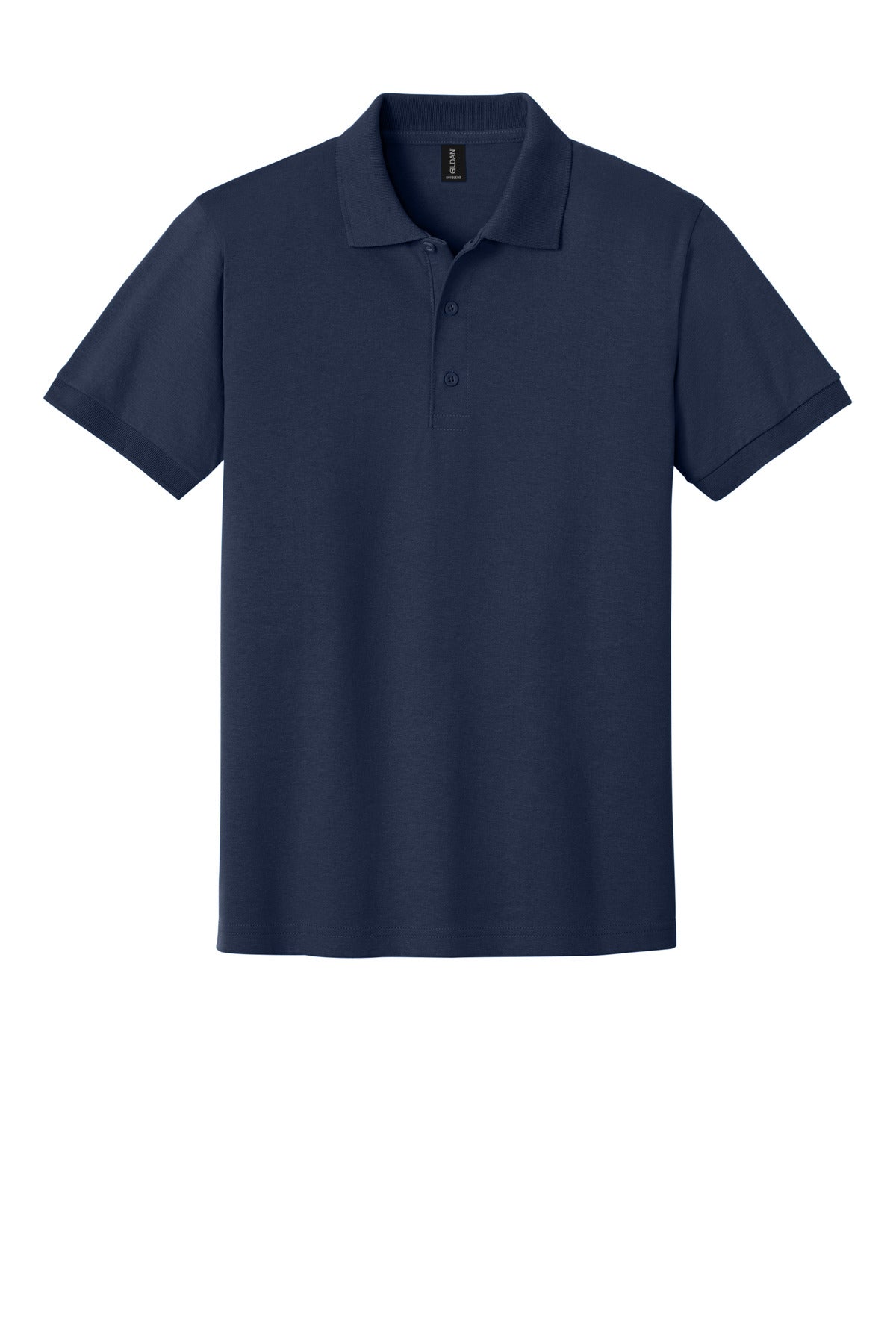 Front View of Navy Gildan - DryBlend 6-Ounce Jersey Knit Sport Shirt. 8800