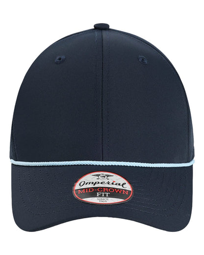 Front View of Navy/ Light Blue The Wingman Cap - 7054