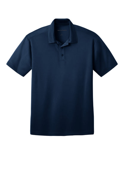 Front View of Navy Port Authority Silk Touch Performance Polo. K540