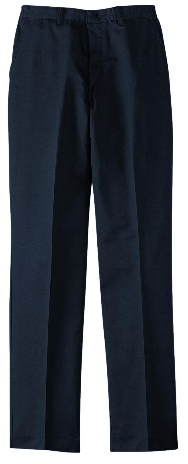Front View of Navy Red Kap Elastic Insert Pant. PT60