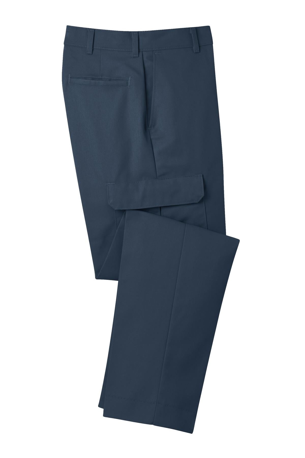 Front View of Navy Red Kap Industrial Cargo Pant. PT88