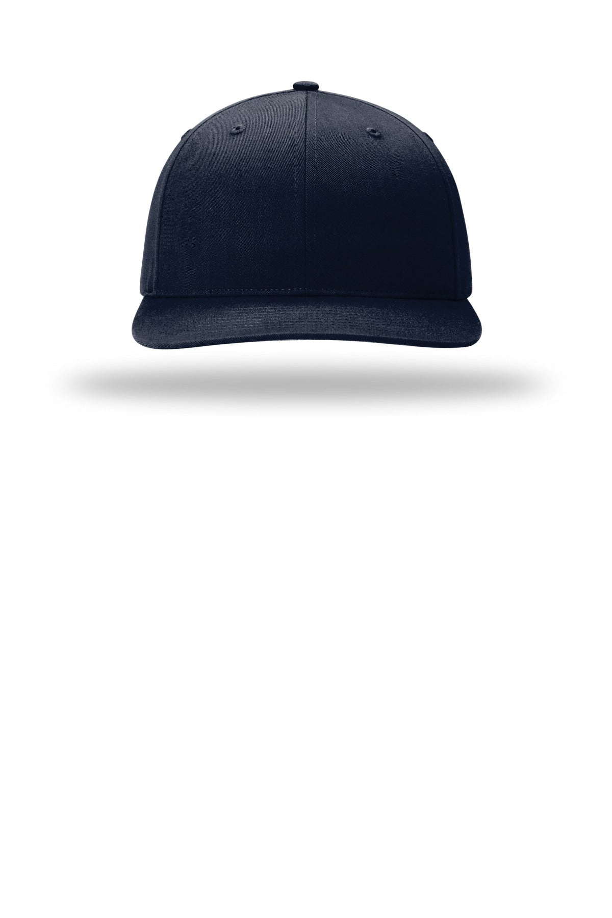 Front View of Navy Richardson Solid Twill Trucker 312