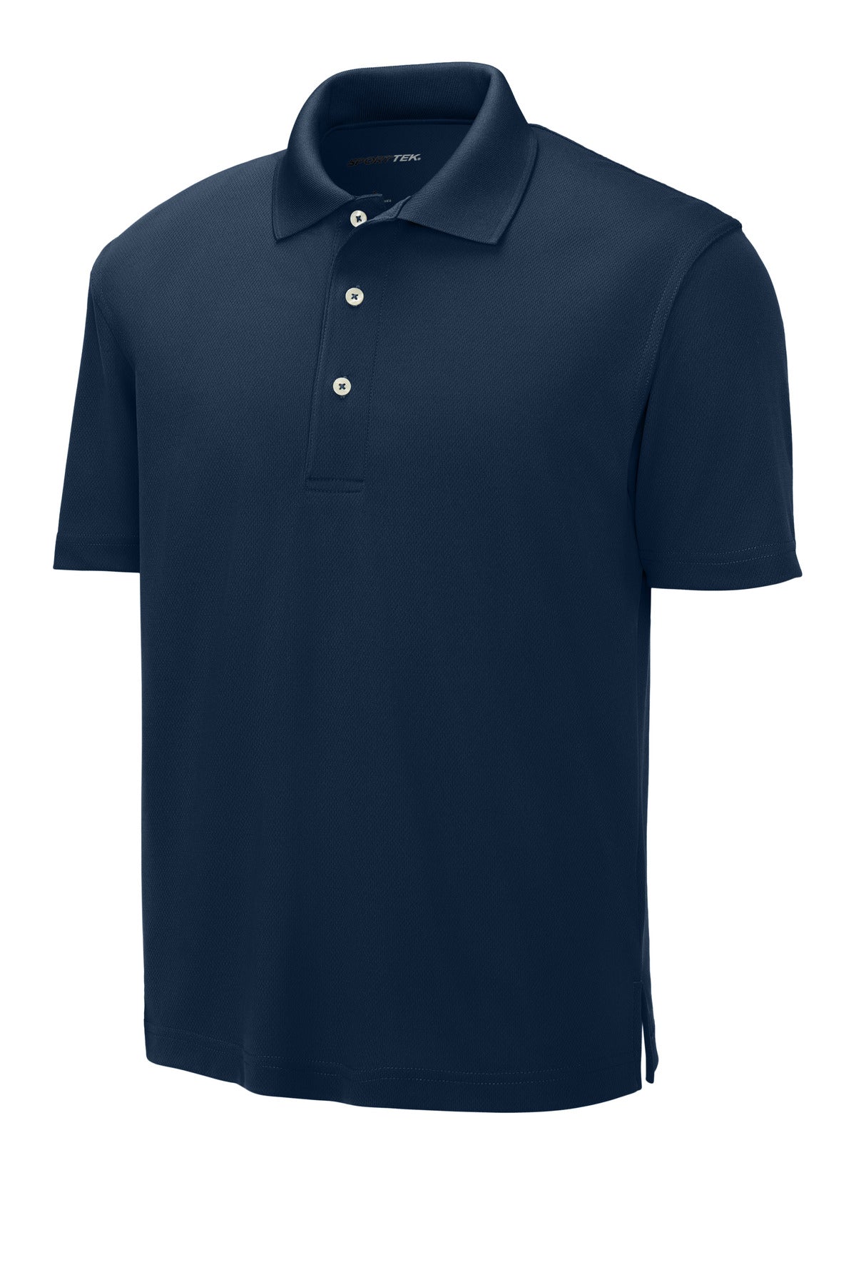 Front View of Navy Sport-Tek Dri-Mesh Polo. K469