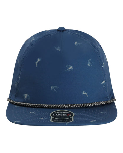 Front View of Navy The Golden Hour Cap - DNA014