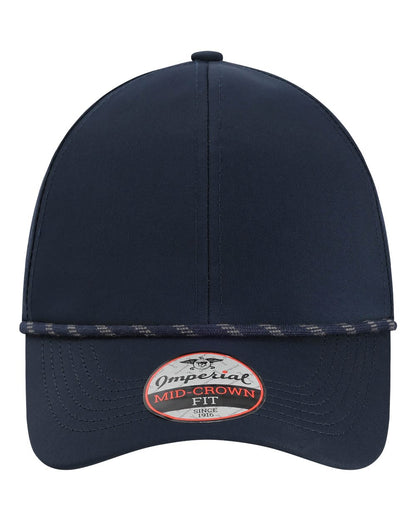 Front View of Navy The Habanero Performance Rope Cap - 6054