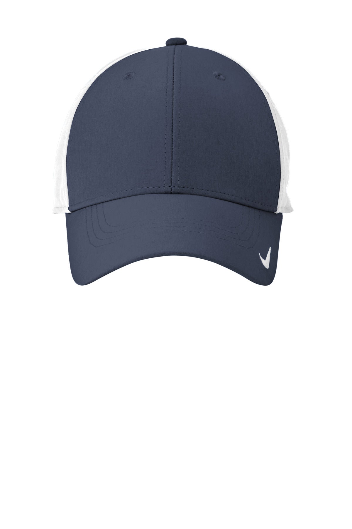 Front View of Navy/White Nike Dri-FIT Legacy Cap NKFB6447