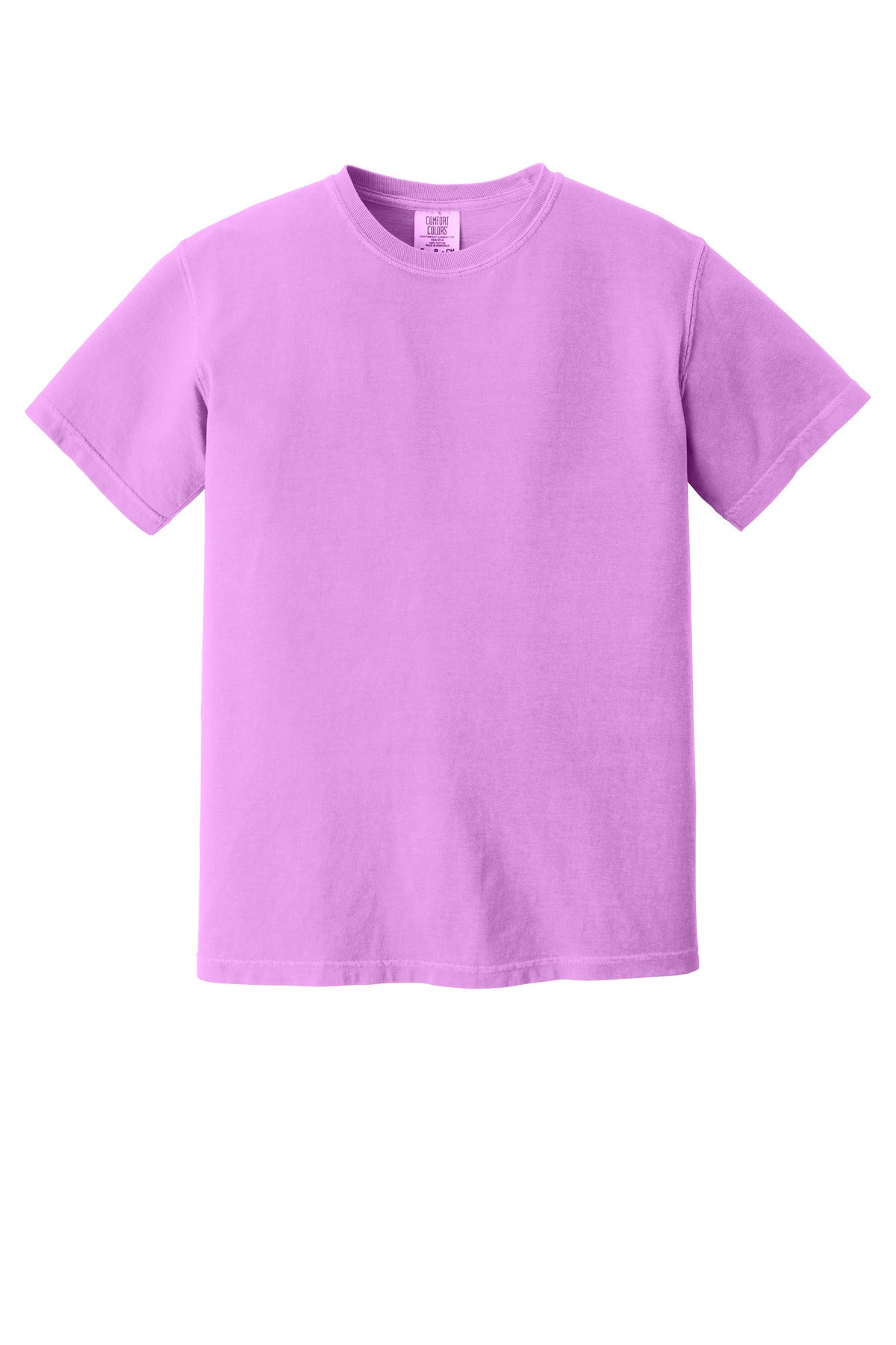 Front View of NeonVio COMFORT COLORS Heavyweight Ring Spun Tee. 1717