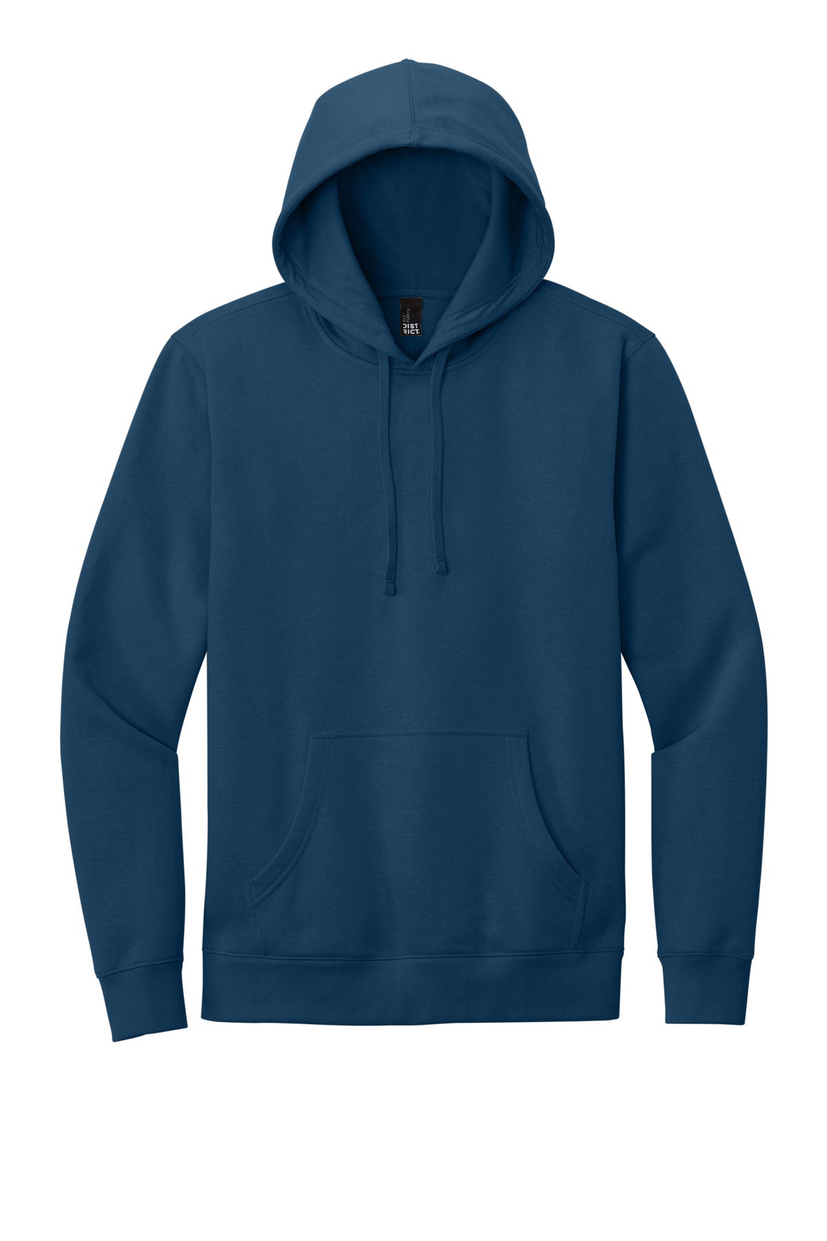 Front View of Neptune Blue District V.I.T. Fleece Hoodie DT6100