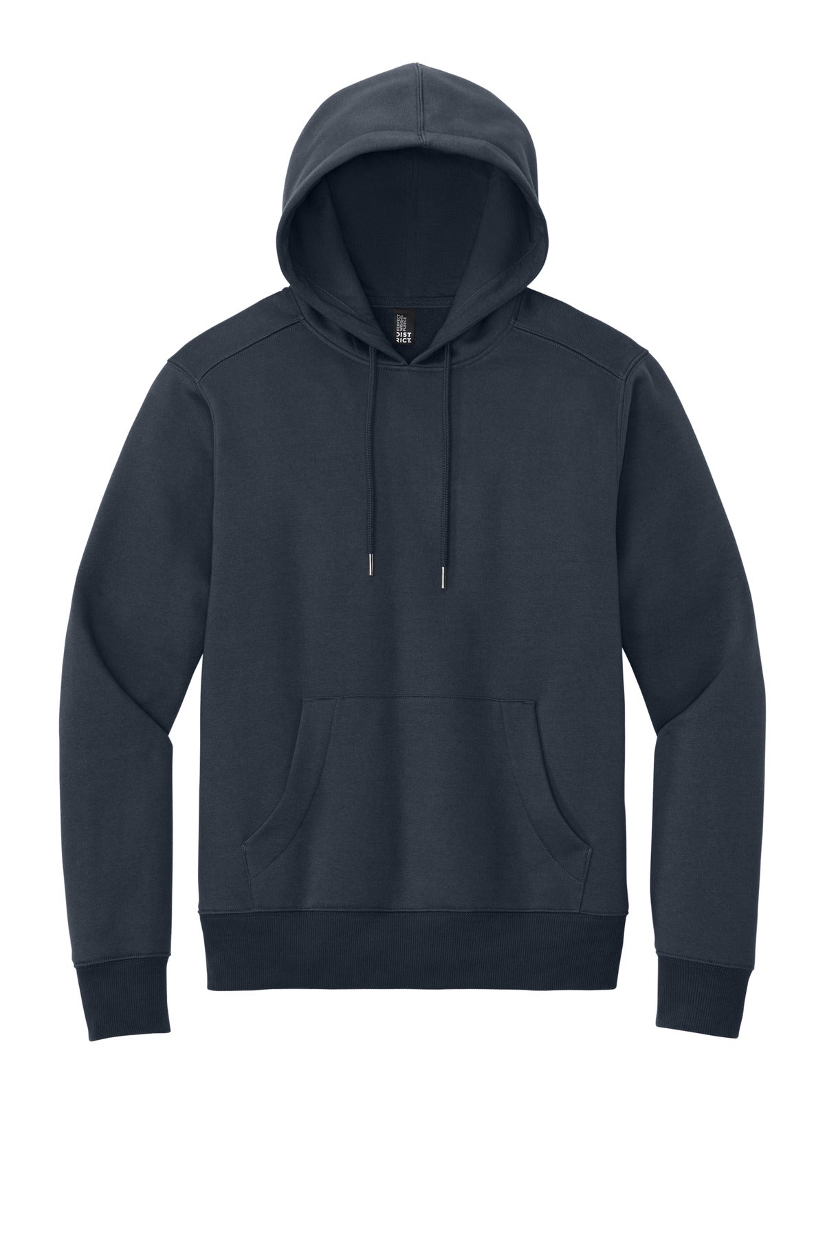 Front View of New Navy District Perfect Weight Fleece Hoodie DT1101