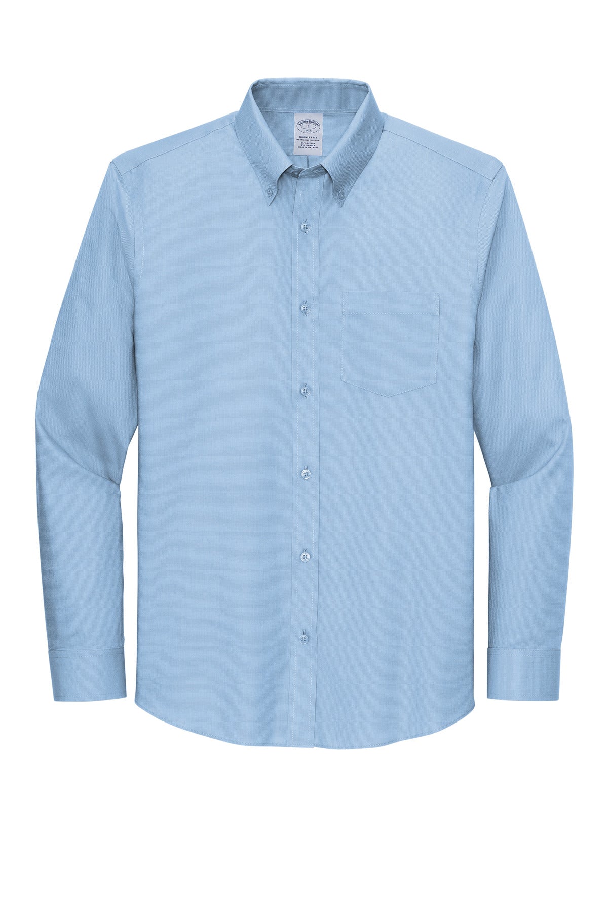 Front View of NewportBlu Brooks Brothers Tall Wrinkle-Free Stretch Nailhead Shirt TBB18002