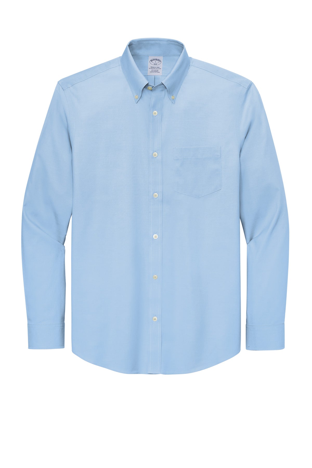 Front View of NewportBlu Brooks Brothers Tall Wrinkle-Free Stretch Pinpoint Shirt TBB18000