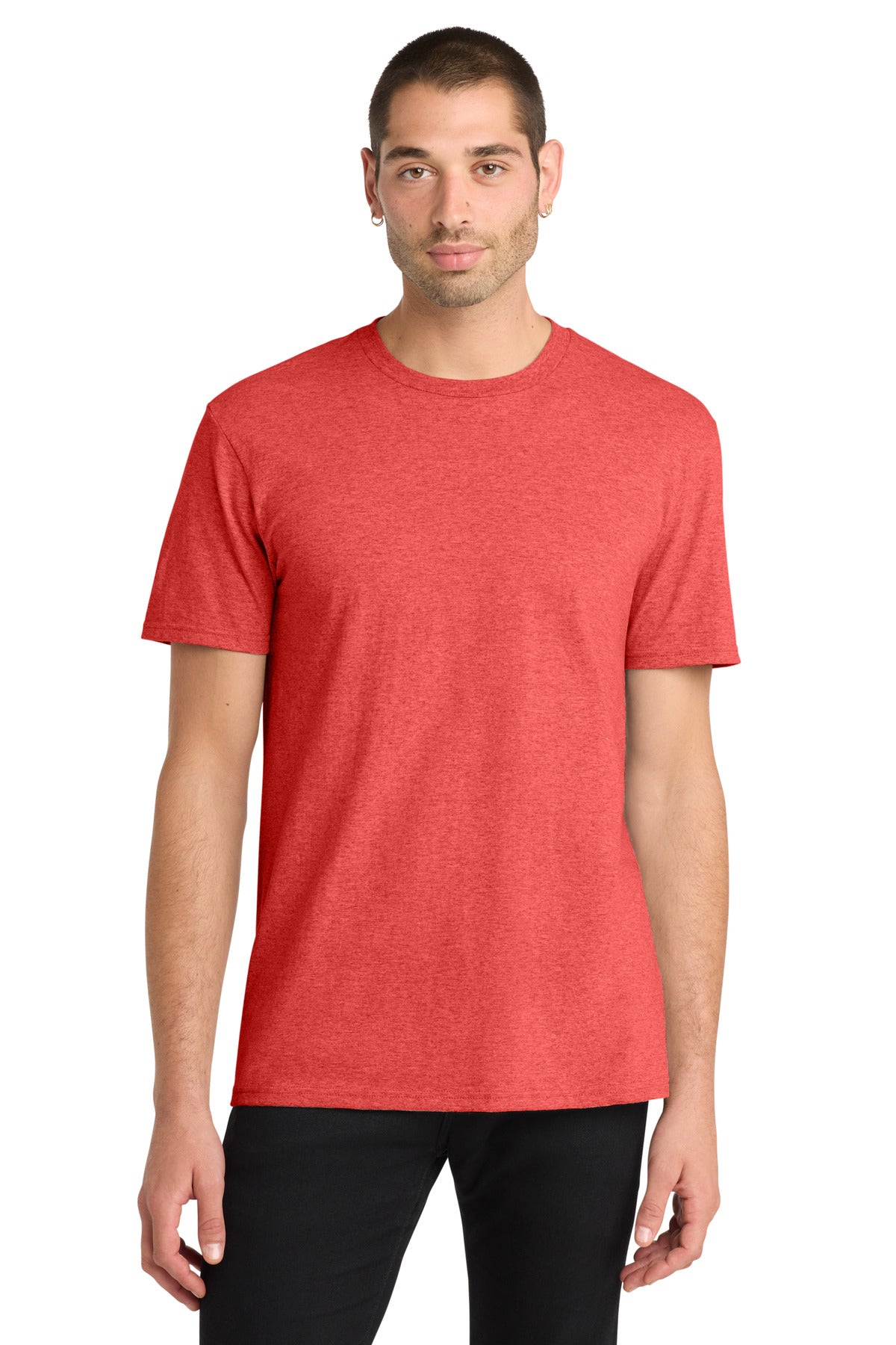 Front View of NewRdHthr District The Concert Tee DT5000