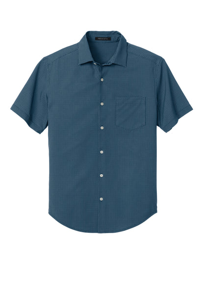 Front View of NgNvDshPrt Mercer+Mettle Short Sleeve UV Capital Tech Shirt MM2006