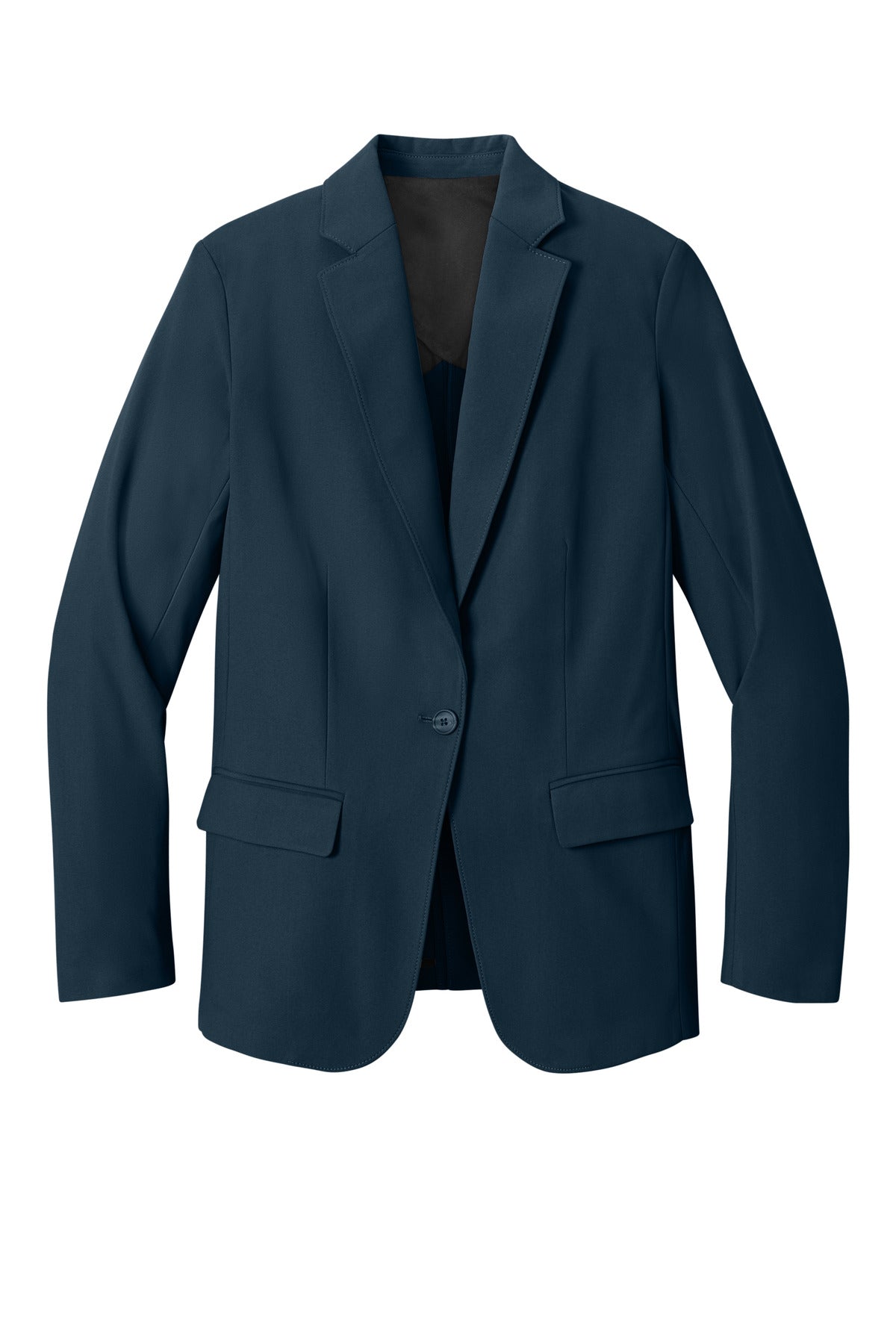Front View of NightNavy Mercer+Mettle Women's Capital Tech Blazer MM3033