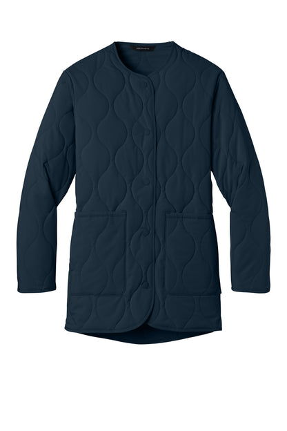 Front View of NightNavy Mercer+Mettle Women's Quilted Liner Jacket MM7203