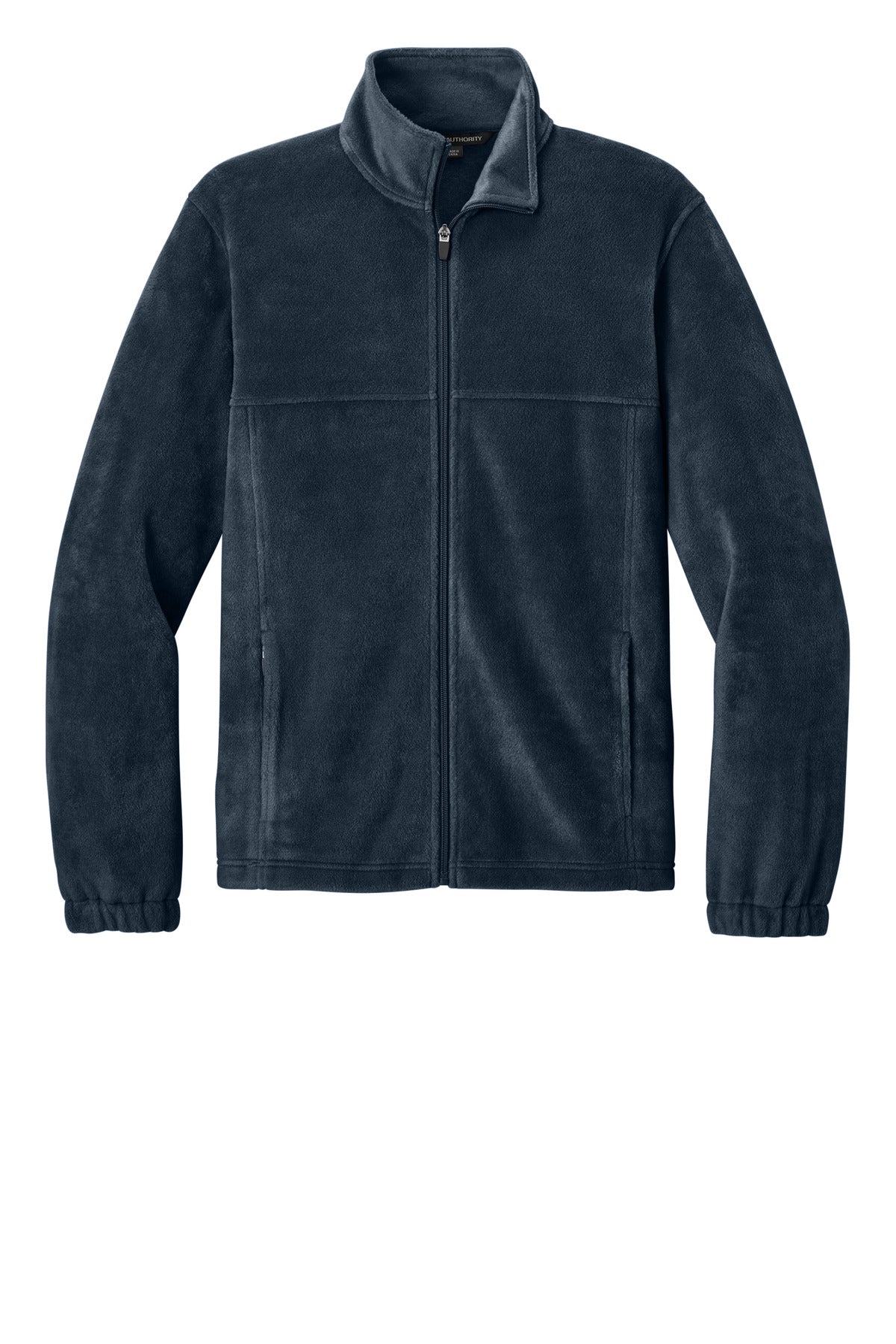 Front View of NightNavy Port Authority Plush Fleece Full-Zip Jacket F190