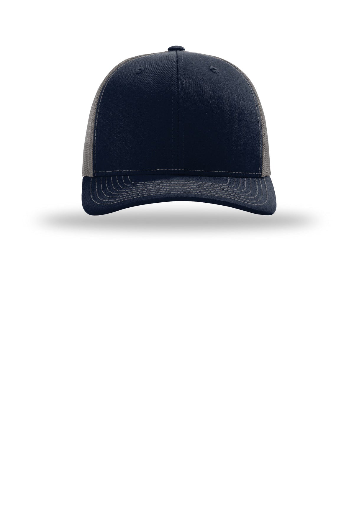 Front View of Nv/Char Richardson Trucker Cap 112