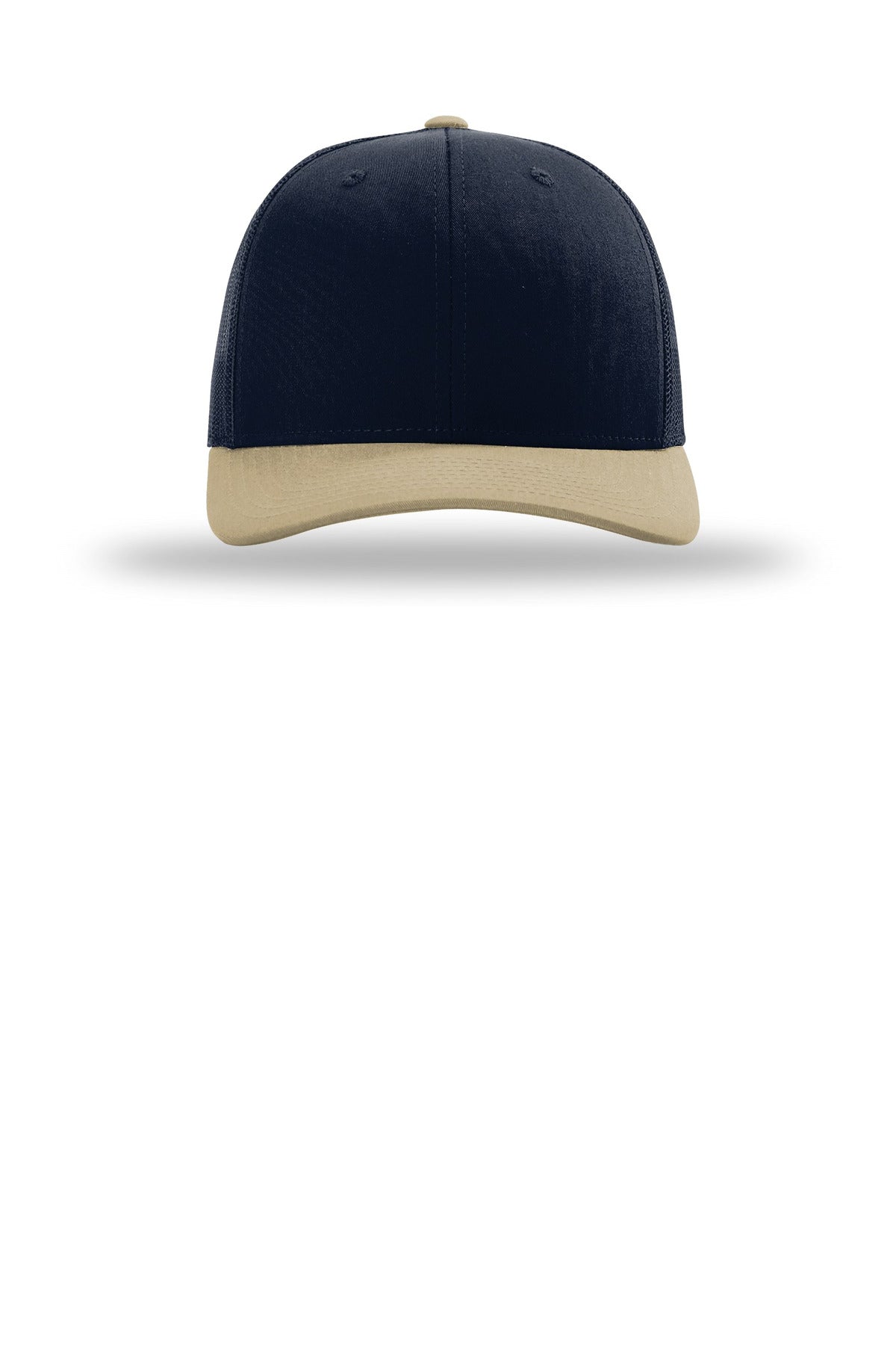Front View of Nv/Nv/Khk Richardson Trucker Cap 112