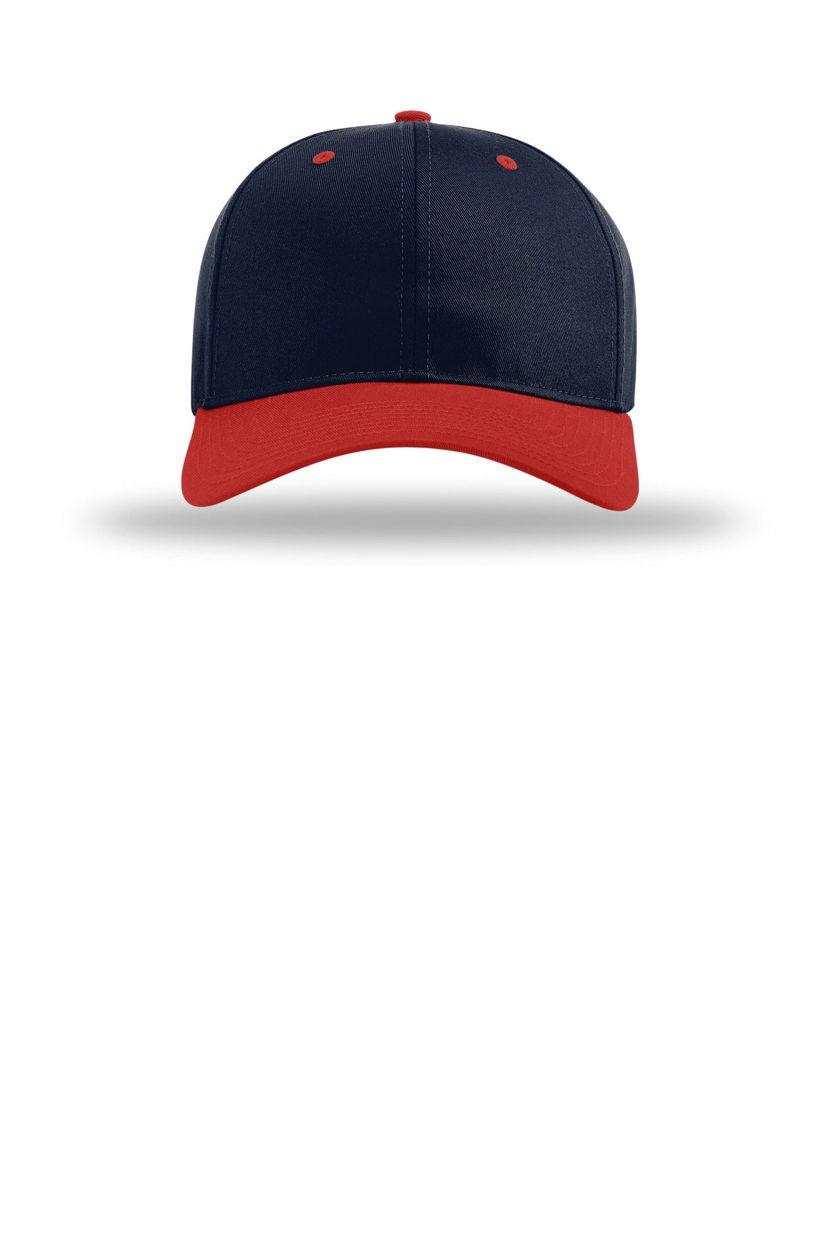 Front View of Nv/Nvy/Red Richardson Pro Twill Snapback 212