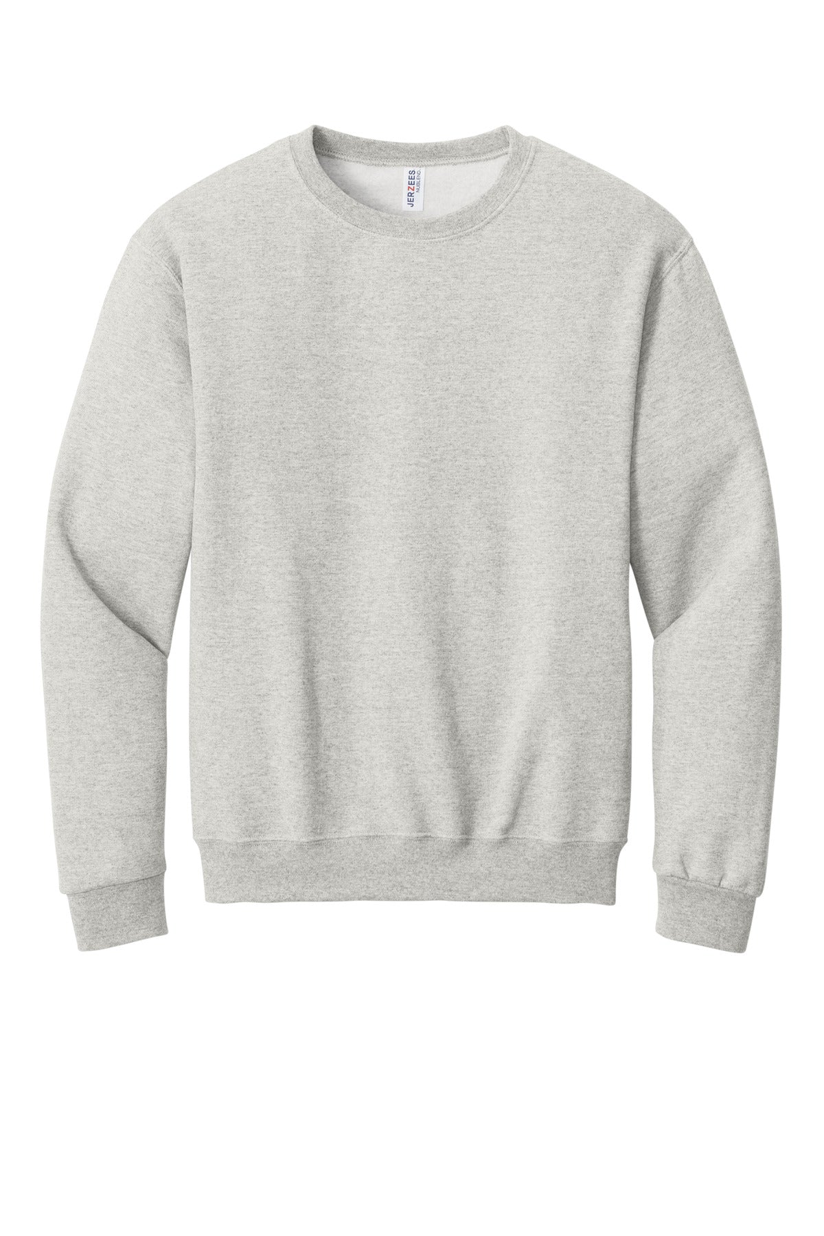 Front View of OatHthr Jerzees - NuBlend Crewneck Sweatshirt. 562M