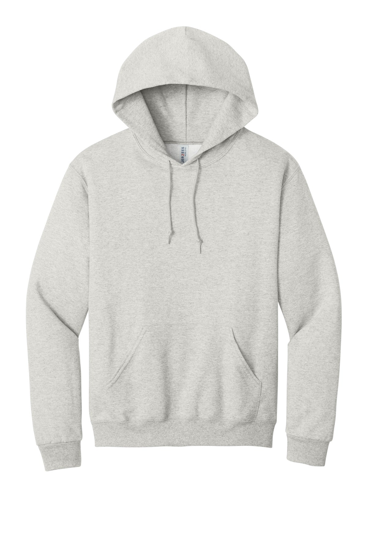 Front View of OatHthr Jerzees NuBlend Pullover Hooded Sweatshirt. 996M