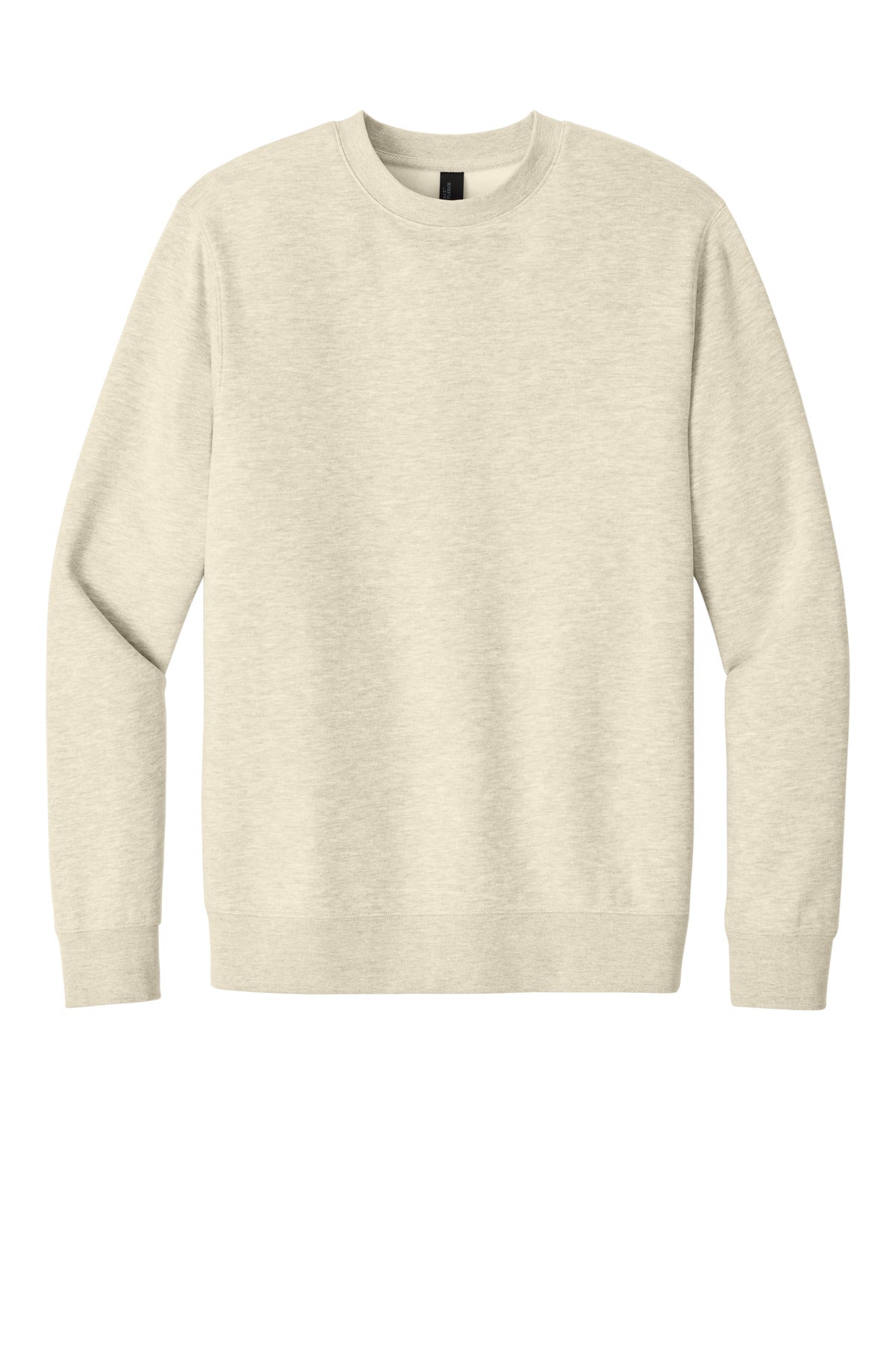 Front View of Oatmeal Hthr District V.I.T. Fleece Crew DT6104