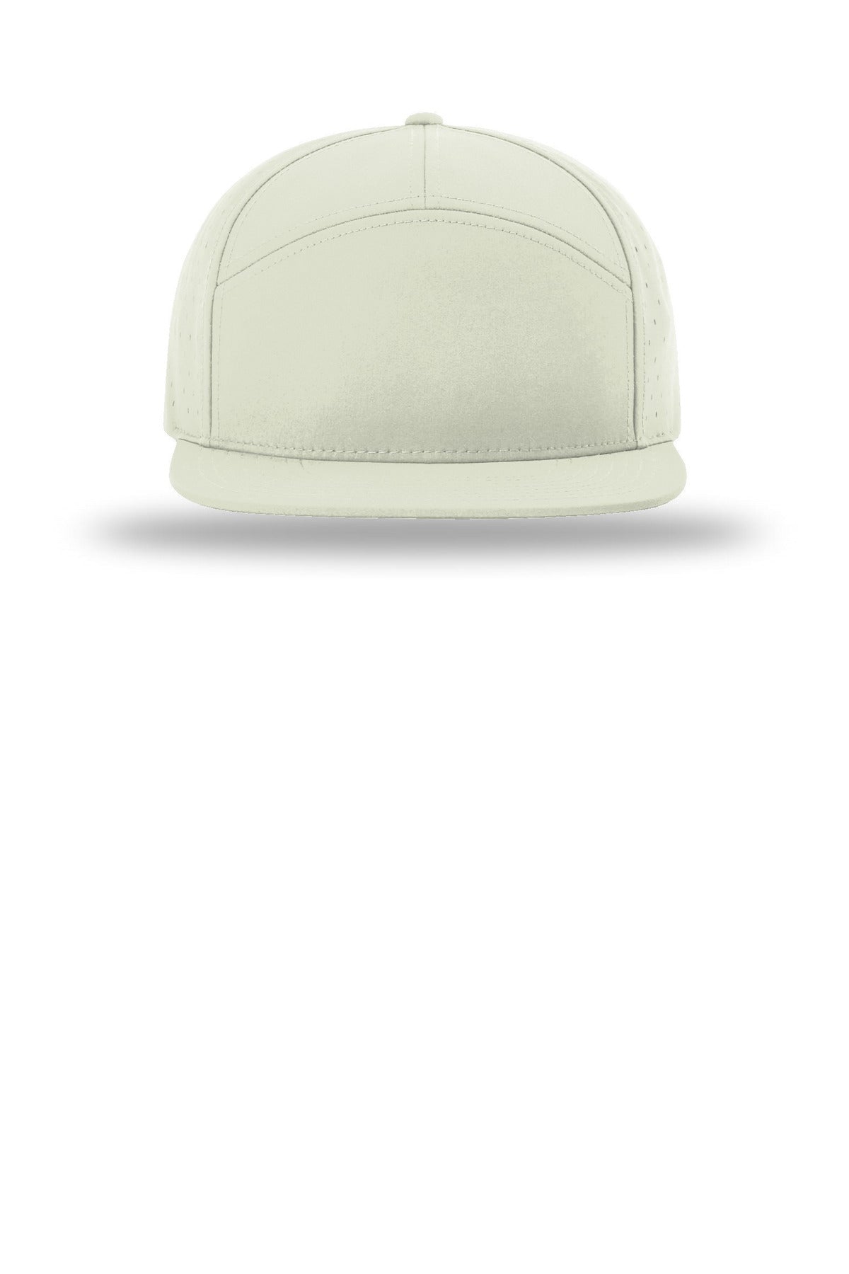 Front View of OatMilk Richardson Cannon 7-Panel Flatbill 169