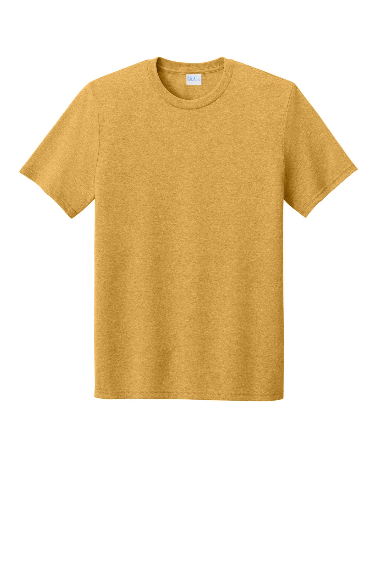 Front View of OchreYlwHr Port & Co Tri-Blend Tee. PC330