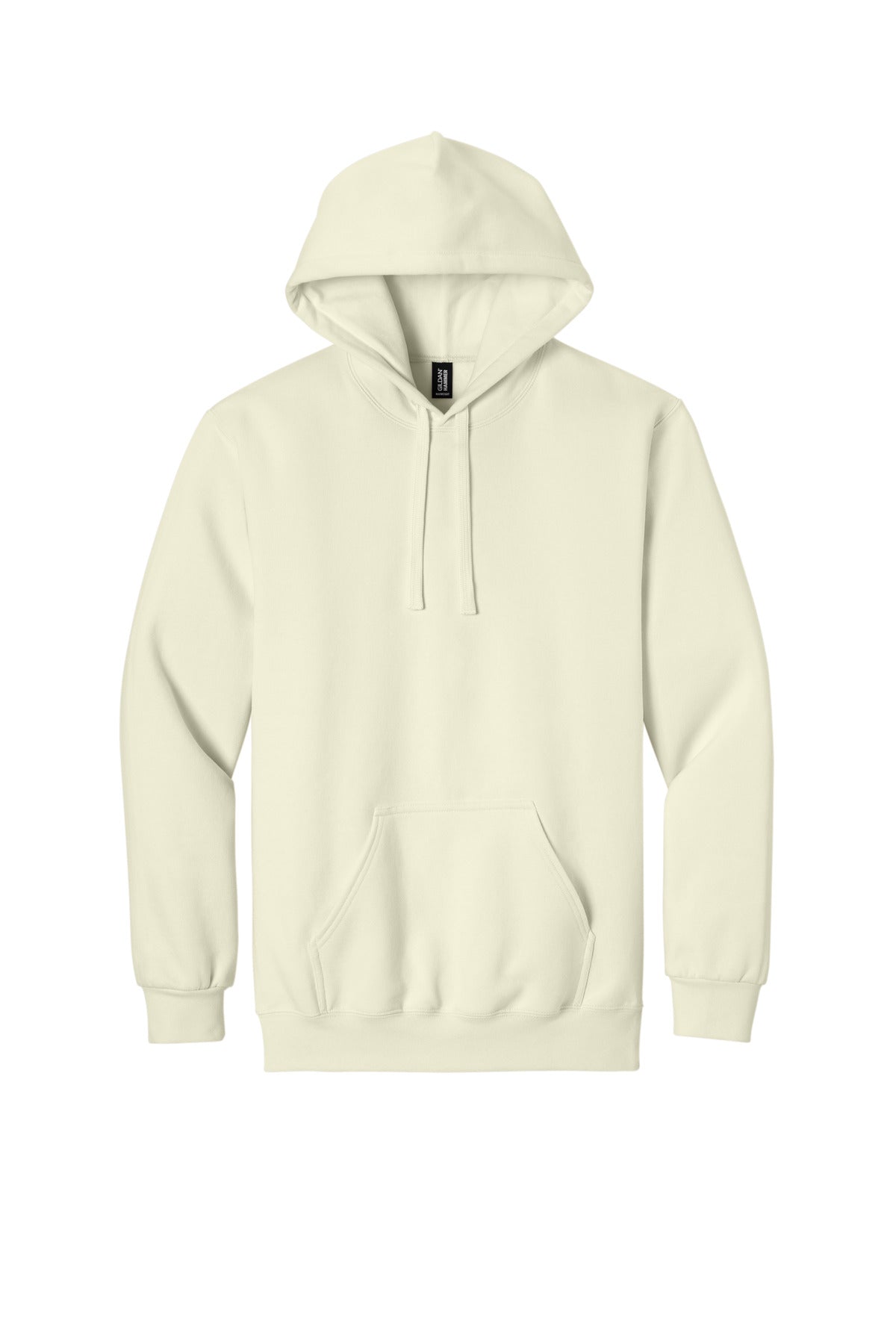 Front View of OffWhite Gildan Hammer Maxweight Hooded Sweatshirt 19500