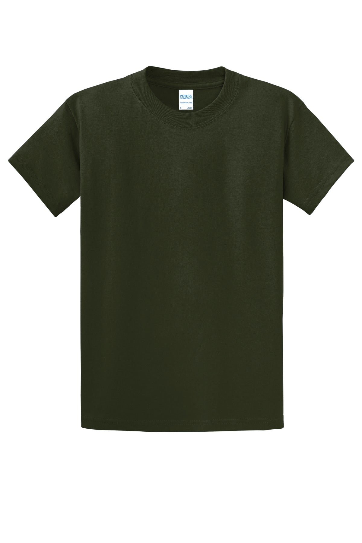 Front View of Olive Port & Co Essential Tee. PC61
