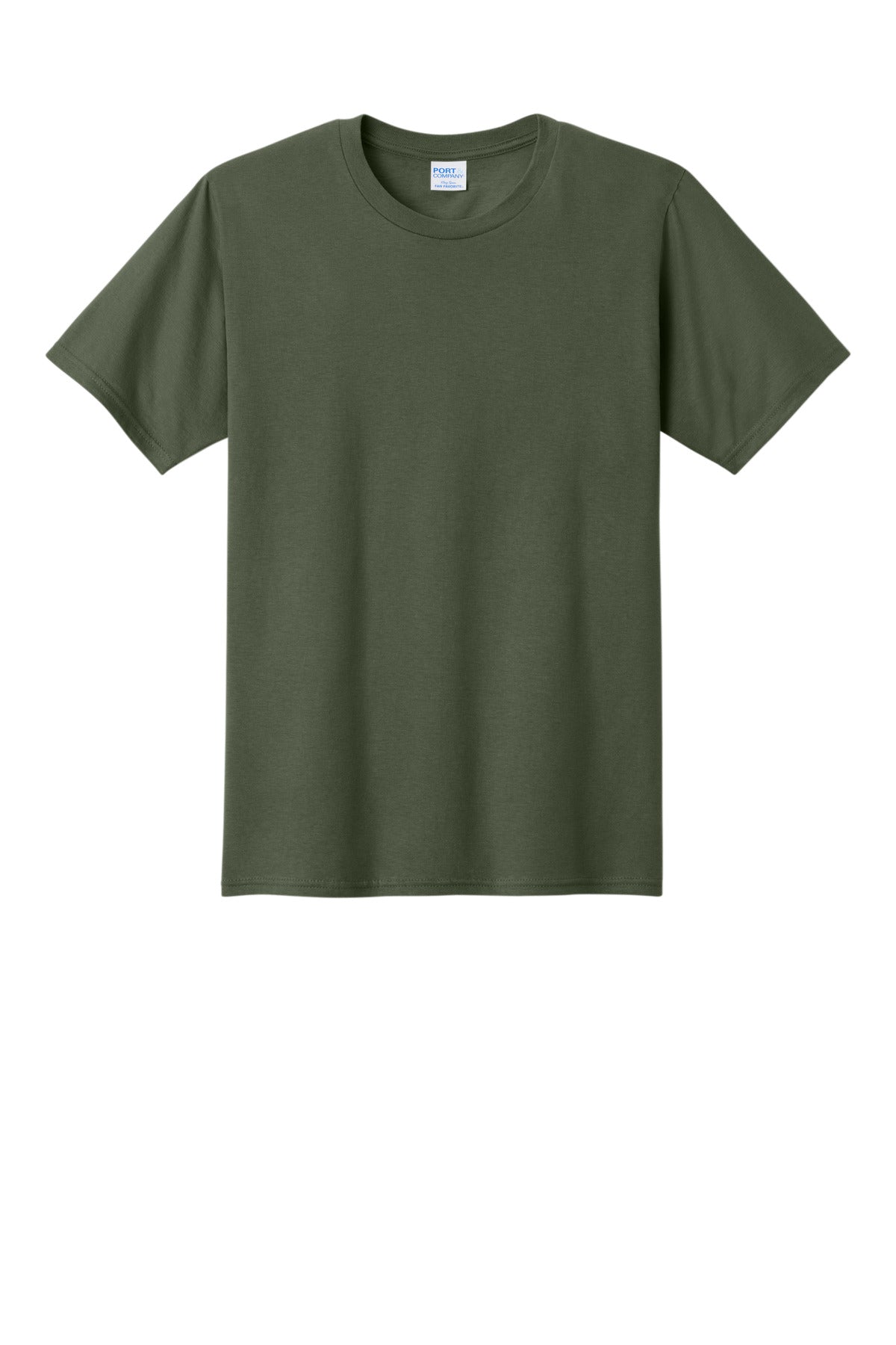 Front View of Olive Port & Co Fan Favorite Tee. PC450