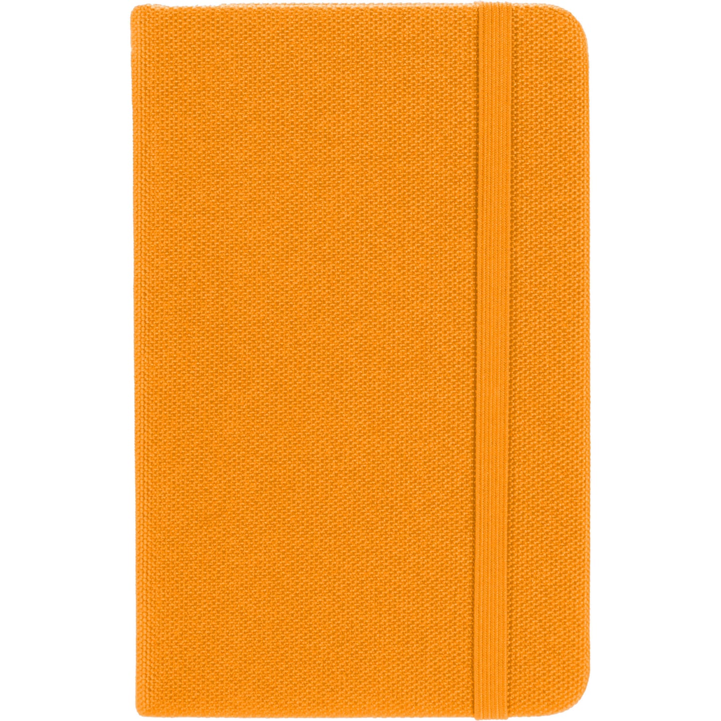 Front View of Orange 3.5" x 5.5" Recycled PET Pocket Bound Journal plain
