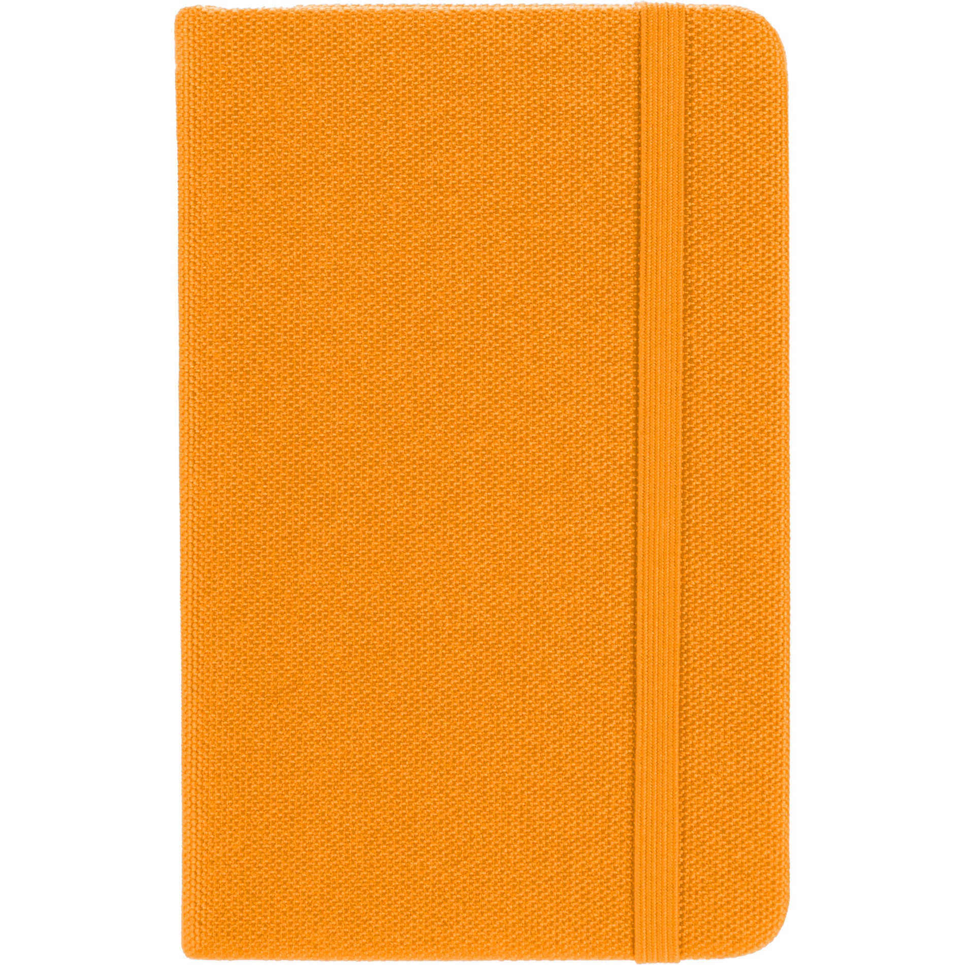 Front View of Orange 3.5" x 5.5" Recycled PET Pocket Bound Journal plain