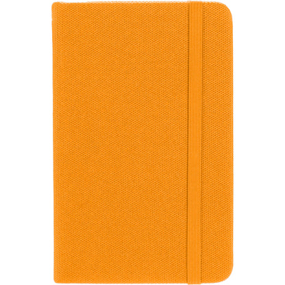 Front View of Orange 3.5" x 5.5" Recycled PET Pocket Bound Journal plain