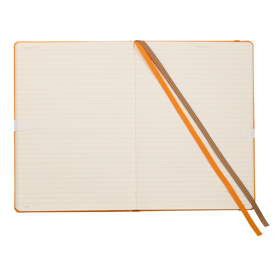 Front View of Orange LEUCHTTURM1917 5.75" x 8.25" Hardcover Notebook